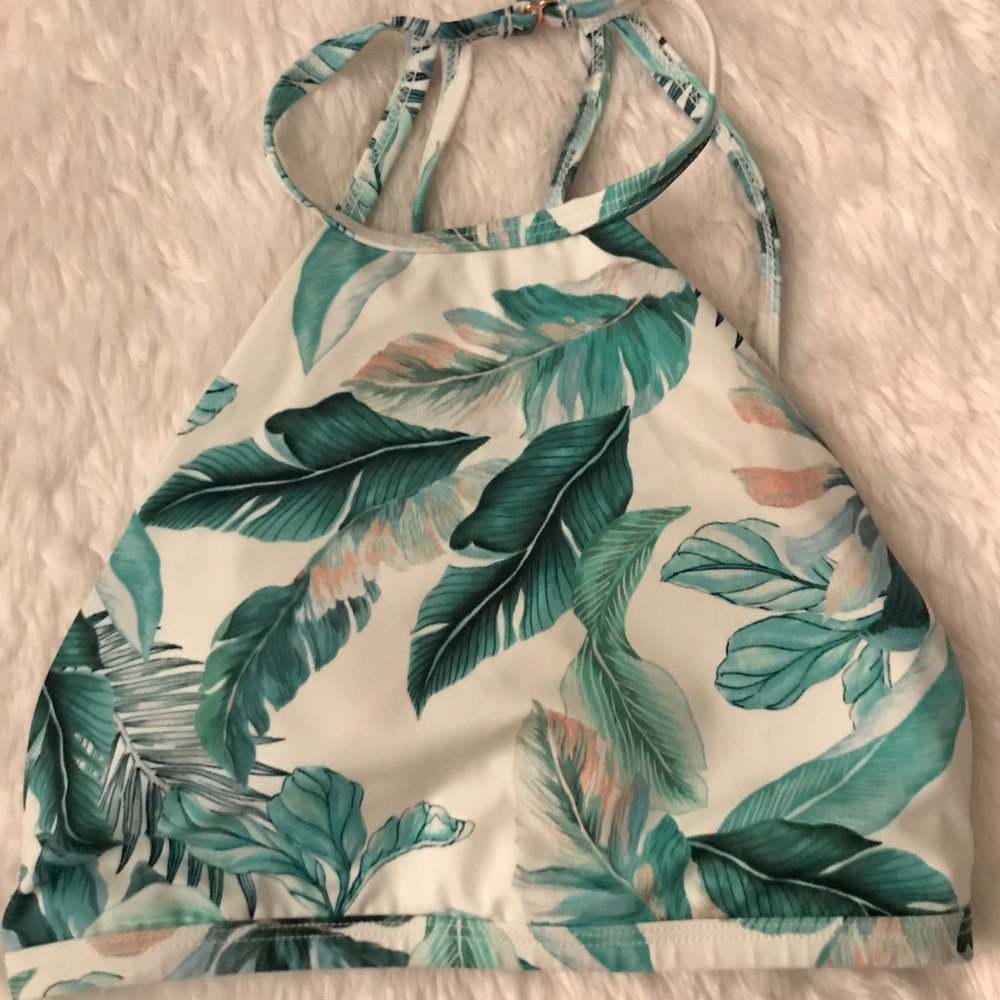 LA Hearts High Neck Bikini Top